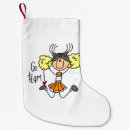 Search for cheerleading christmas stockings Cheering