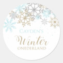 Search for snowflake birthday stickers Blue
