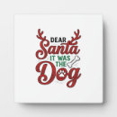 Search for christmas dog plaques Wolf