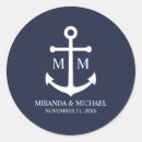 Search for beach monogram stickers Navy