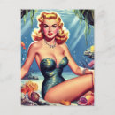 Search for retro mermaid postcards Beach