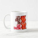 Search for bacon cartoon mugs Cute