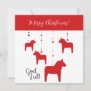 Search for dala horse christmas cards God jul