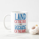 Search for because of the brave mugs America