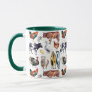 Search for animal farm mugs Watercolor