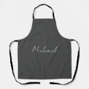 Search for white and grey aprons For him