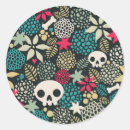 Search for floral skeleton stickers Sugar skull