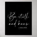Search for be still and know posters Scripture