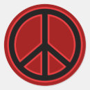 Search for peace sign symbol stickers Black
