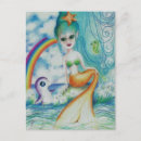 Search for mermaid postcards Rainbow
