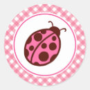 Search for lady bug birthday stickers Pink