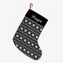 Search for black and white christmas stockings Modern