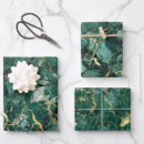 Search for emerald green and gold wrapping paper Golden