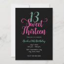 Search for sweet 13 birthday invitations Thirteen
