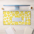 Search for yellow and white pattern mousepads Floral