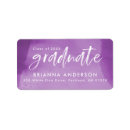 Search for purple graduation return address labels Trendy
