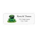 Search for funny frog return address labels Adorable