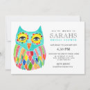 Search for owl bridal shower invitations Unique