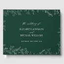 Search for emerald green guest books Botanical