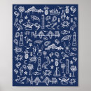 Search for blue palm tree art Nautical