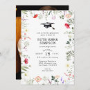 Search for wildflower graduation invitations Modern