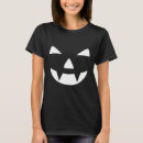 Search for halloween pumpkin face tshirts Black and white