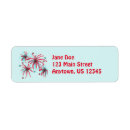 Search for red white and blue return address labels Fireworks