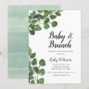 Search for greenery brunch baby shower invitations Modern