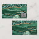 Search for emerald green business cards Green and gold