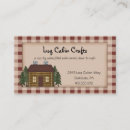Search for log cabin business cards Rustic