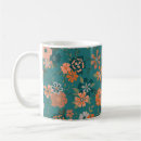 Search for teal and orange mugs Flowers