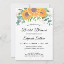 Search for sunflower bridal invitations Eucalyptus