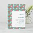 Search for aqua blue floral wedding invitations Unique