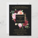 Search for black burgundy gold invitations Marsala
