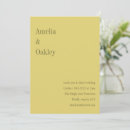 Search for soft yellow invitations Minimalist
