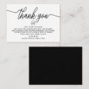 Search for simple business thank you cards Black and white