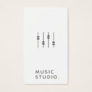 Search for music studio business cards Minimalist