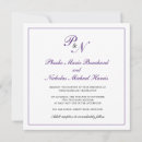 Search for monogram square invitations Simple