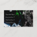 Search for space business cards Black and white