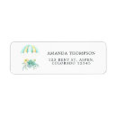 Search for floral bouquet return address labels Whimsical