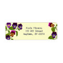 Search for pansies return address labels Violets