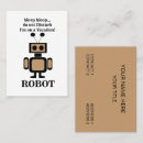 Search for robots business cards Geek