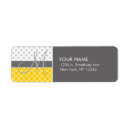Search for quatrefoil pattern return address labels Grey