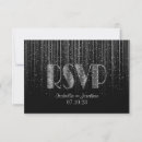 Search for silver rsvp cards Black and silver