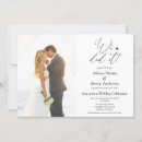 Search for we did it wedding invitations Just married