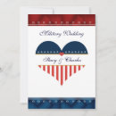 Search for patriotic wedding invitations Military