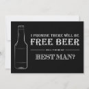 Search for free beer invitations Best man