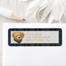 Search for gingham return address labels Plaid