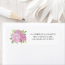 Search for pink hydrangea return address labels Elegant