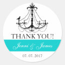 Search for chandelier wedding stickers Thank you